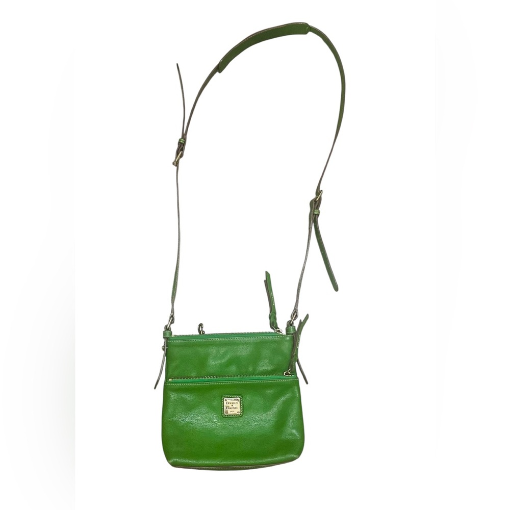 Dooney & Bourke Kelly Green Sweetie Leather Crossbody Hobo Y2k Quiet Luxury S